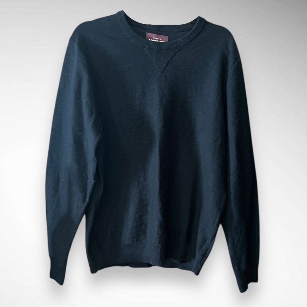 ALESBURY Men's Black Riverside Crewneck Sweater Large‎ | NWT